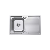 Tiva 780 Single Fienza Kitchen Sink with Drainer - Left Bowl